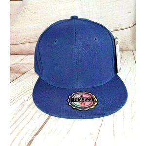 Track 23 Solid Blue Fitted Size 7 5/8 Original Brand %100 Acrylic Hat